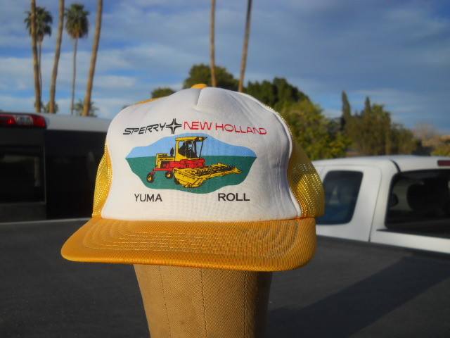 Vintage Sperry New Holland Swather Yuma Roll AZ Mesh Snapback Trucker Farmer Cap