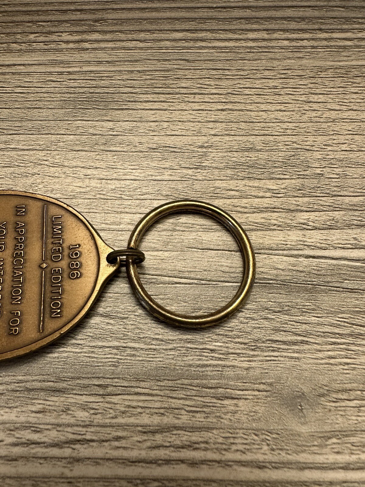 Vintage 1986 Hesston Prime Line Limited Edition Metal Key Chain