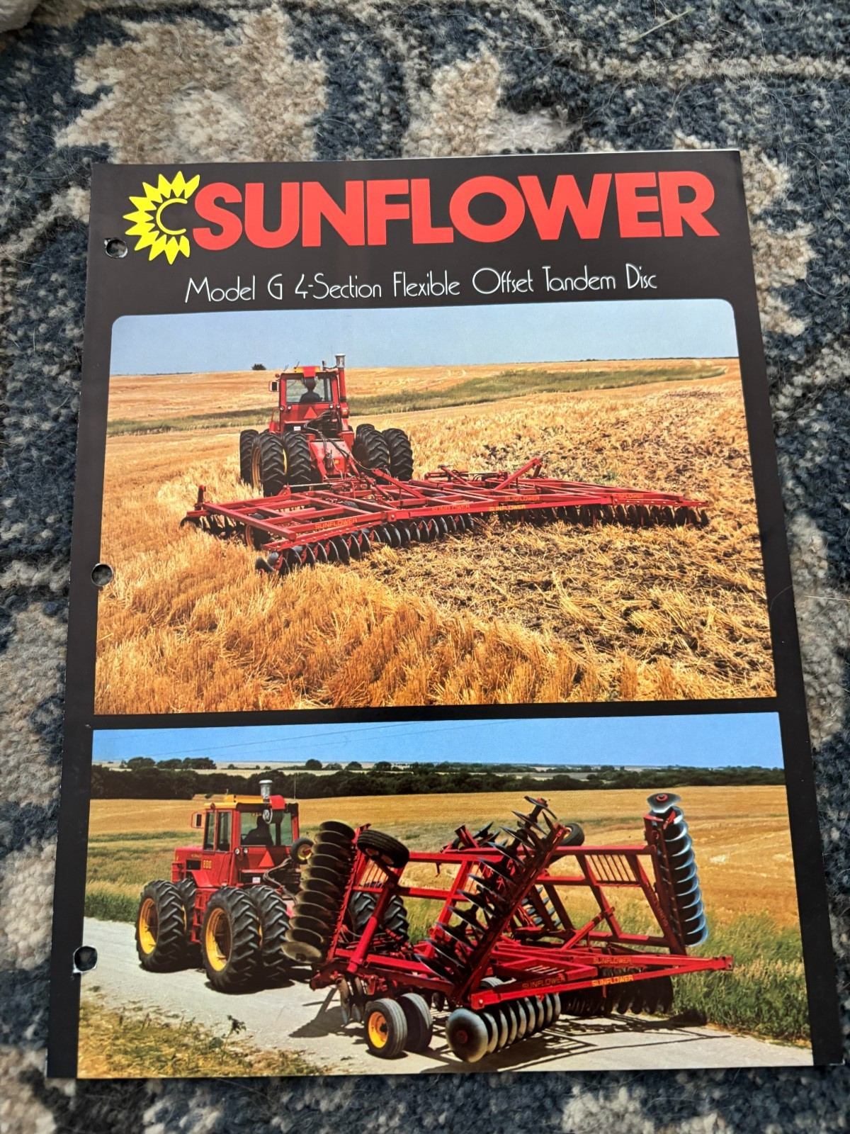 Sunflower Model G 4 Section Flexible Offset Tandem Disc Brochure AMIL26