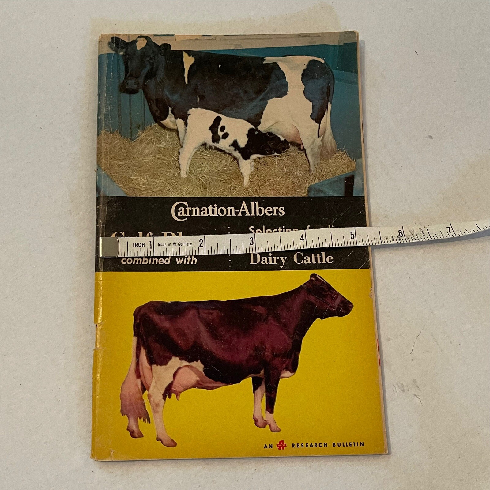 Albers Milling Company 1968 Carnation Albers Calf Plan Selecting Feeding Showing