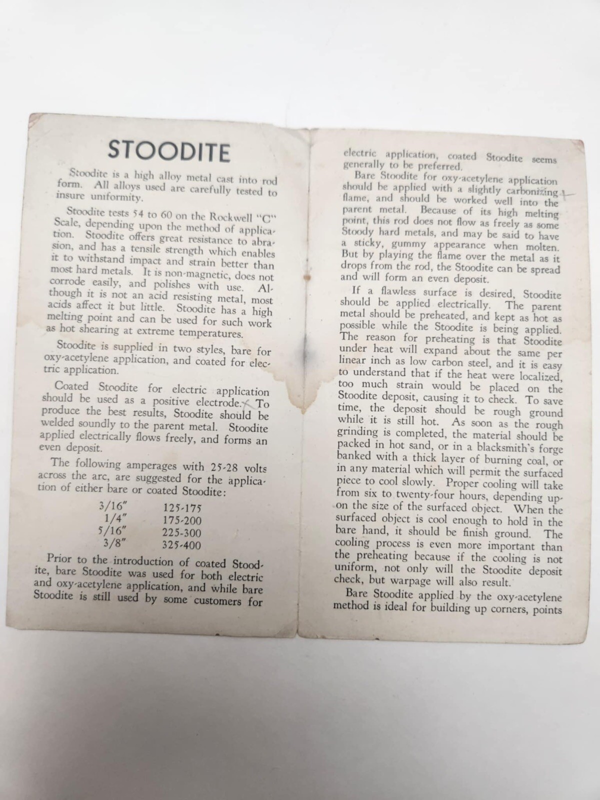 1936 Stoody Company Stoodite Farm Tools Original Ad