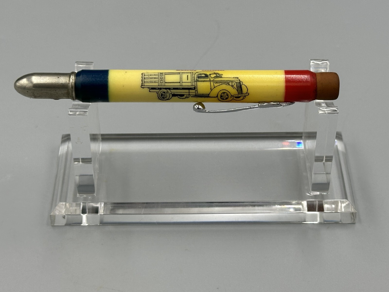 Vintage FARM TRUCK Corn Shelling Hauling BULLET PENCIL Advertise ECHO Minnesota