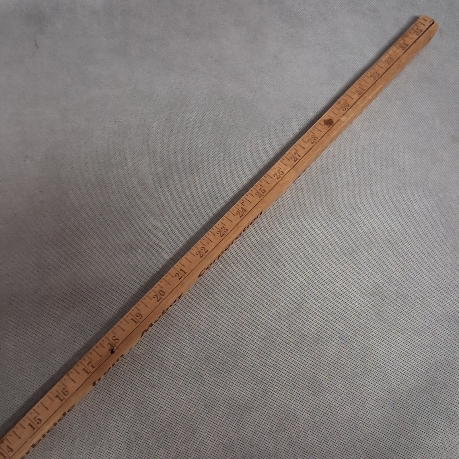Vintage Agricultural Turbo 8EC Herbicide Advertising Wooden Yard Stick Square