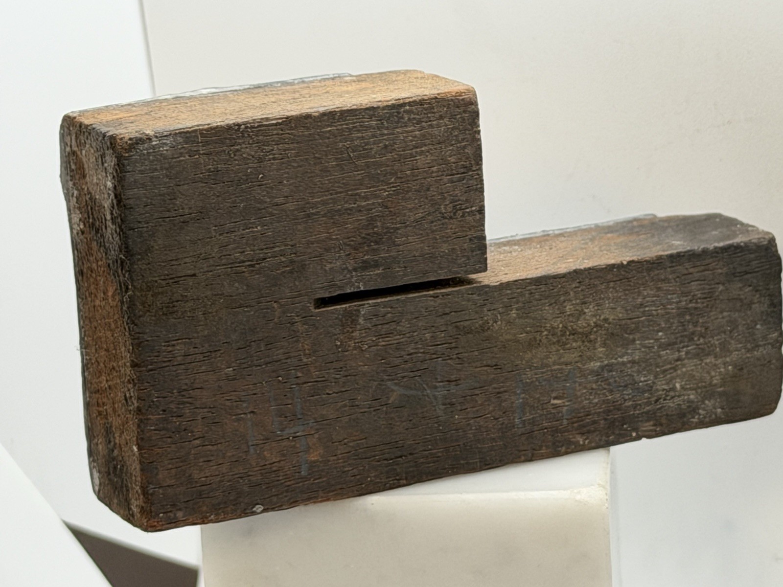 Antique Bateman Iron Age Copper & Wood Print Block Horse Cultivator