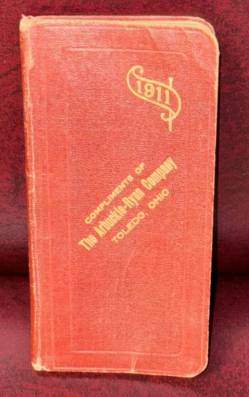1911 The Arbuckle Ryan Co. Pocket Notebook 5.75” X 2.75”