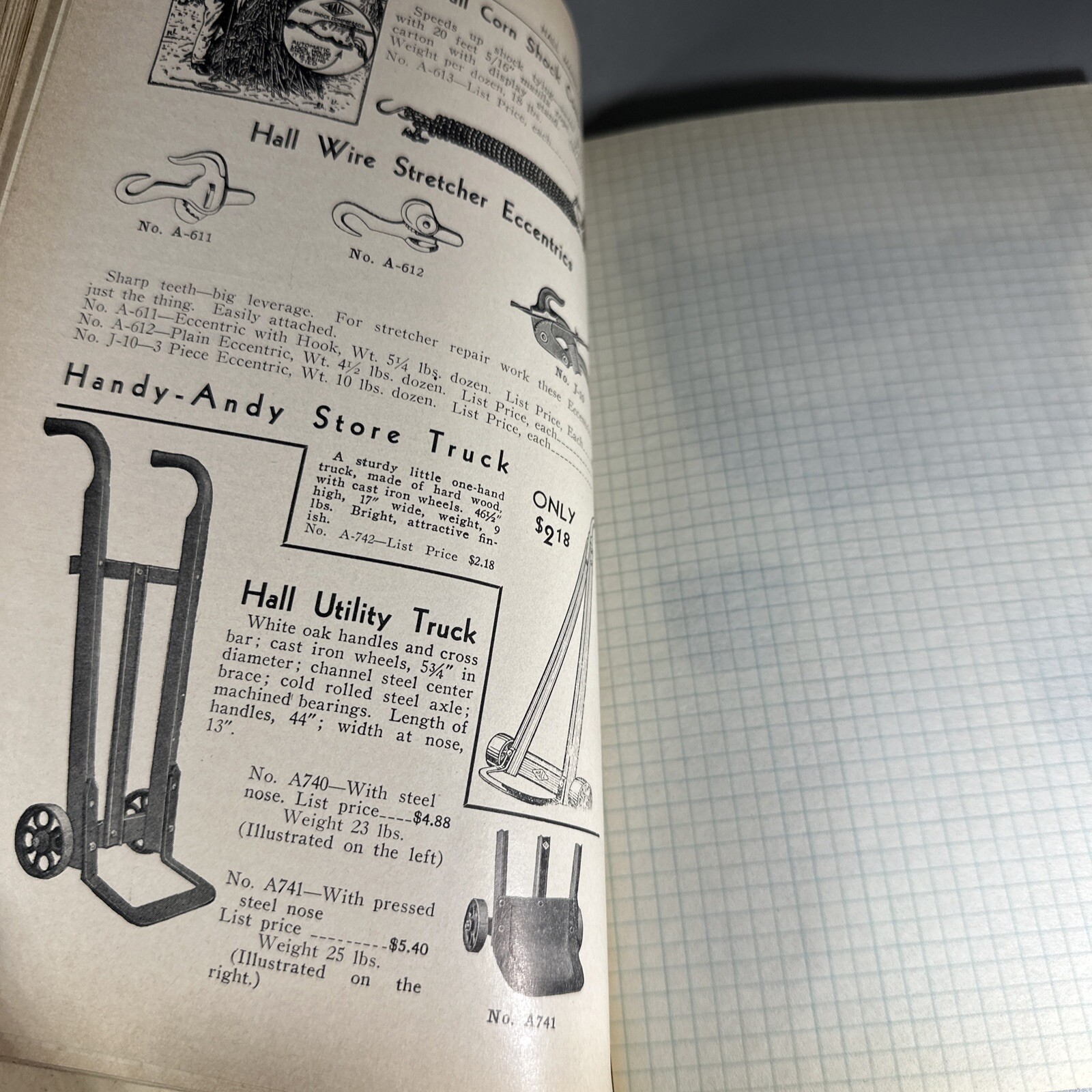 1936 catalog HALL MANUFACTURING COMPANY Cedar Rapids IOWA agricultural hardware
