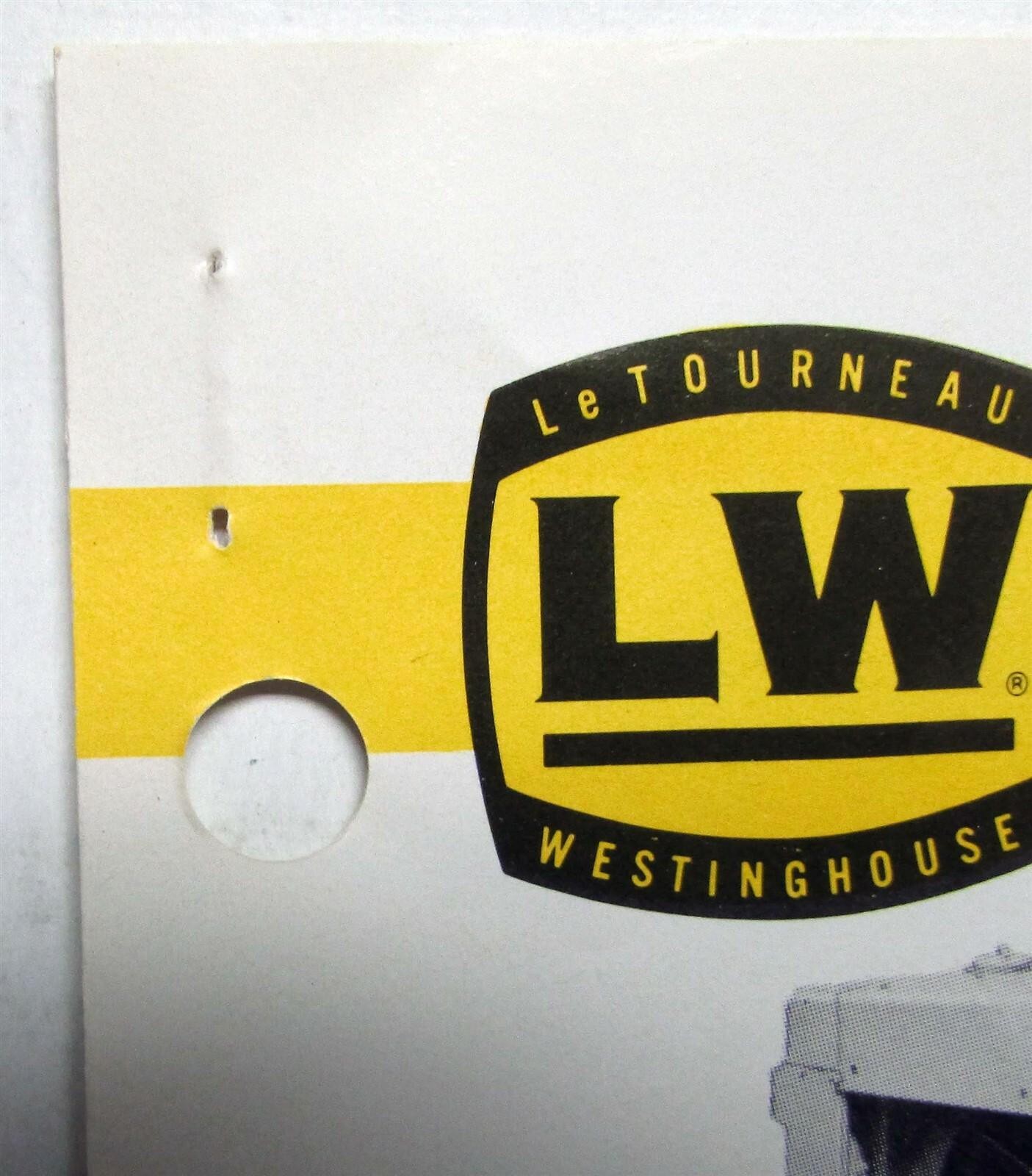 1961 LeTourneau Westinghouse Motor Grader 330 Construction Sales Folder