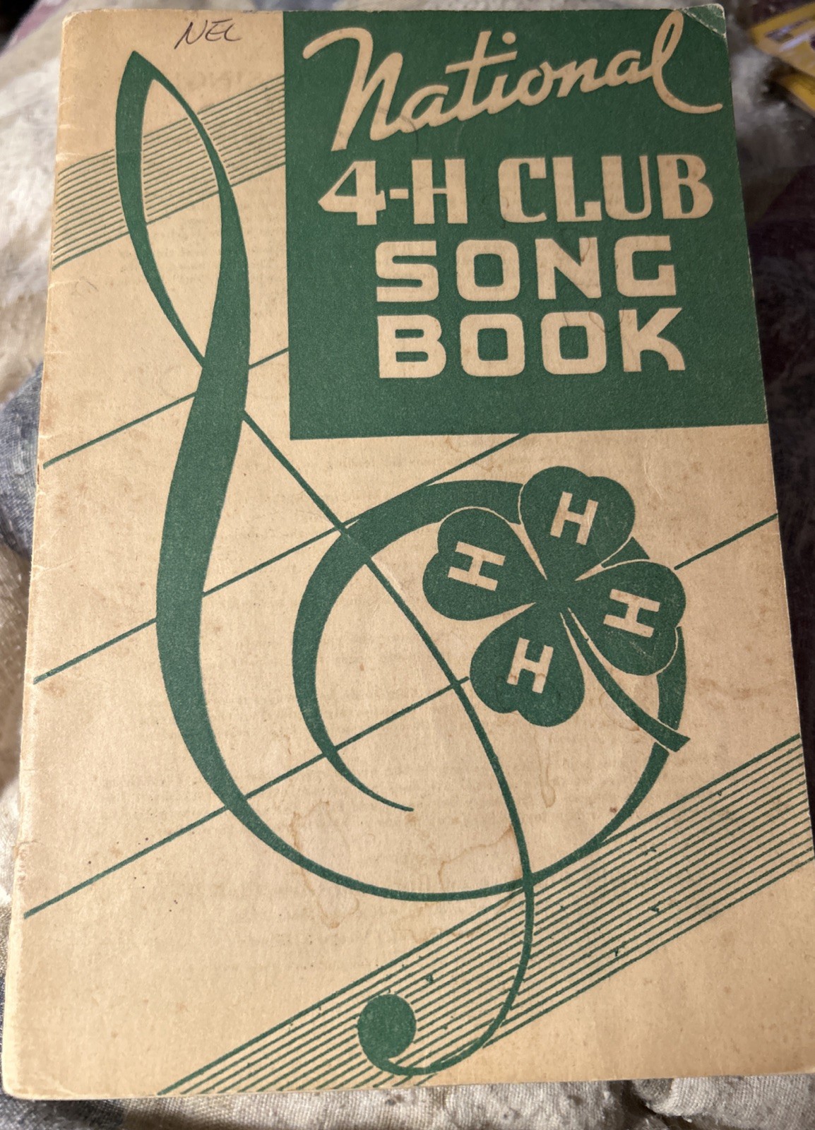 Vintage National 4-H Club National Song Book Copyright 1938