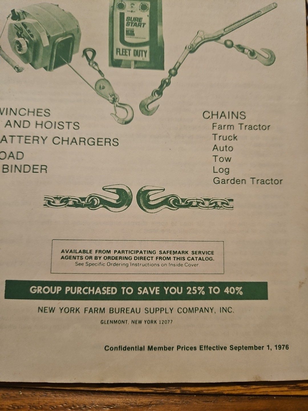 Vintage 1976 New York Farm Bureau Products Catalog Group Purchasing Service AG