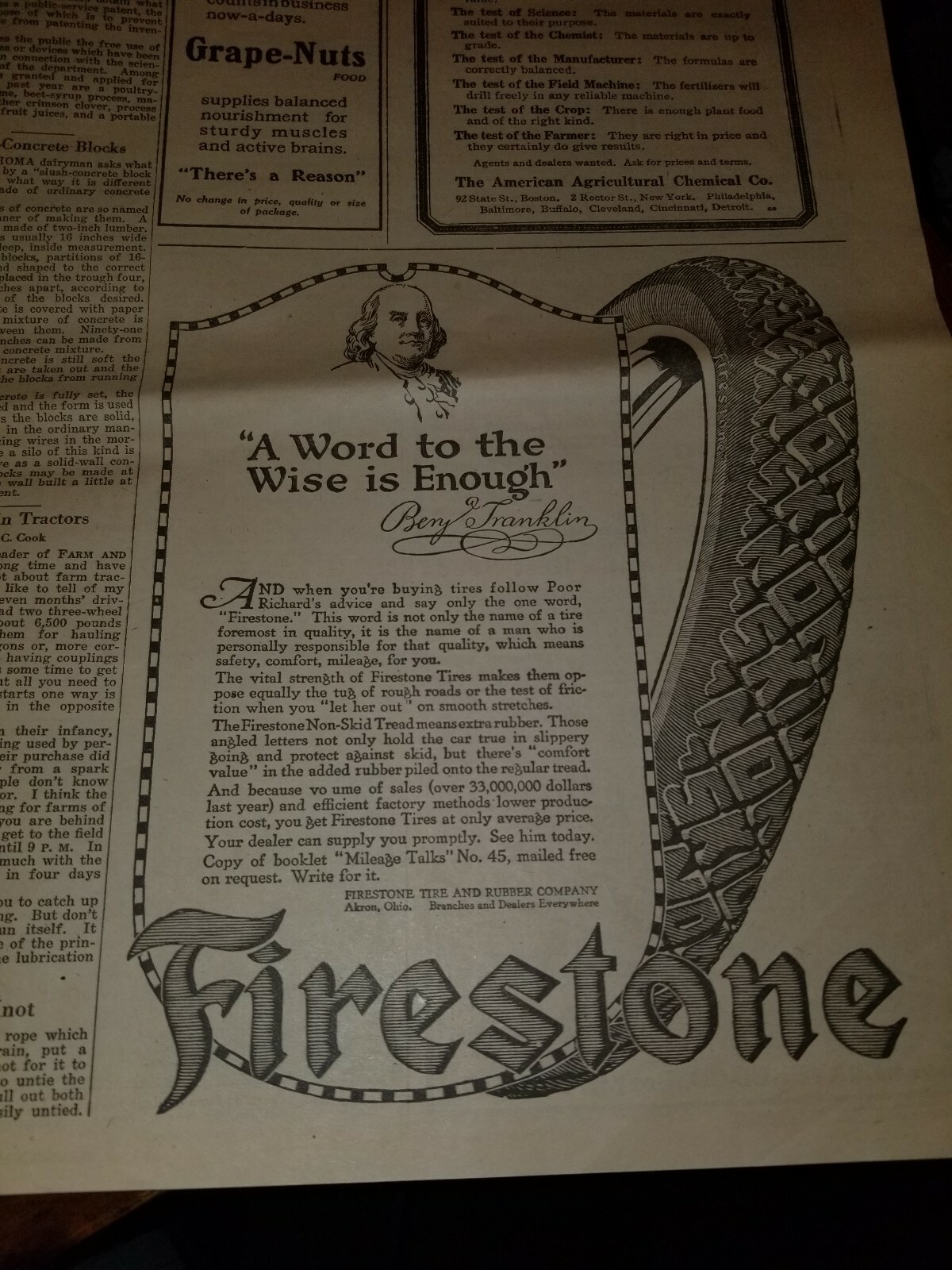 FARM and FIRESIDE The National Farm Paper 1917