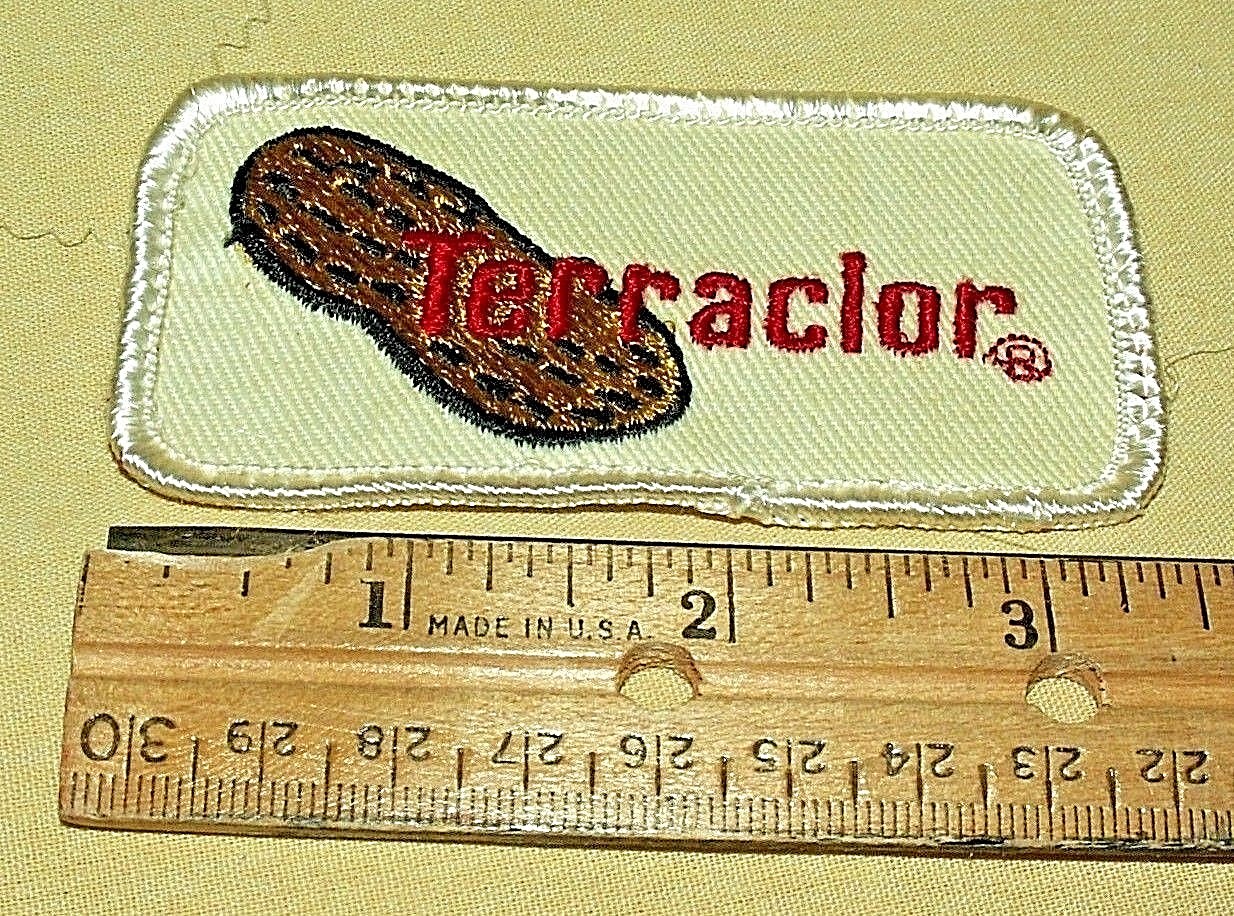 Terraclor Patch Used Embroidered Vintage Peanut Pesticide Fungicide Rectangular