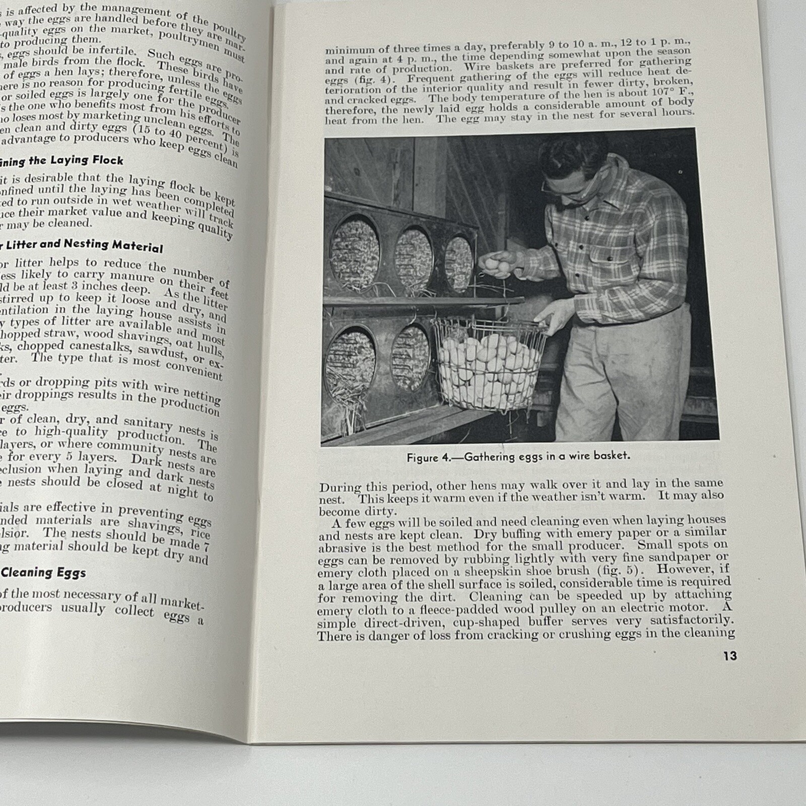 1954 Dept Of Agriculture Marketing Eggs Farmers Bulletin 1378 Booklet Brochure