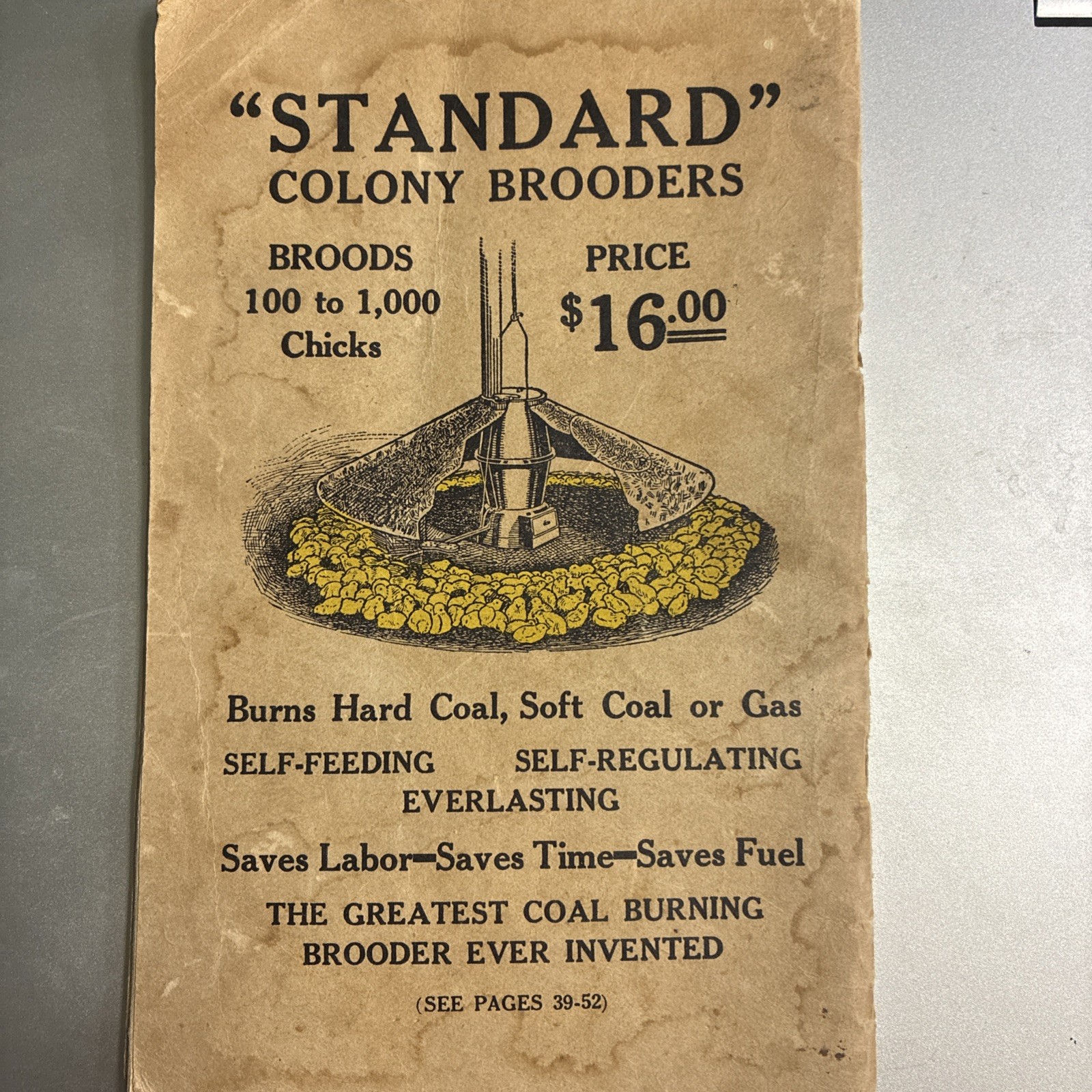 1916-1917 Buckeye standard Incubators Salesman Booklet