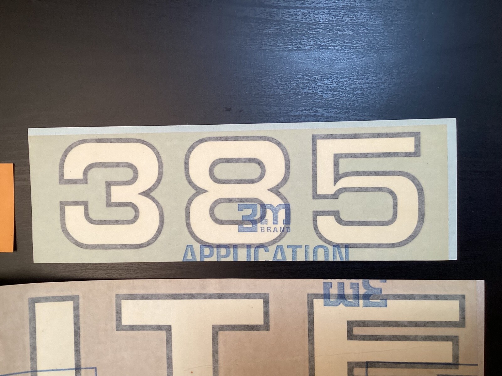 Seven Vtg. Decals White Farm Equipment « 385 » « White » « Safety » 2 Red, Orange
