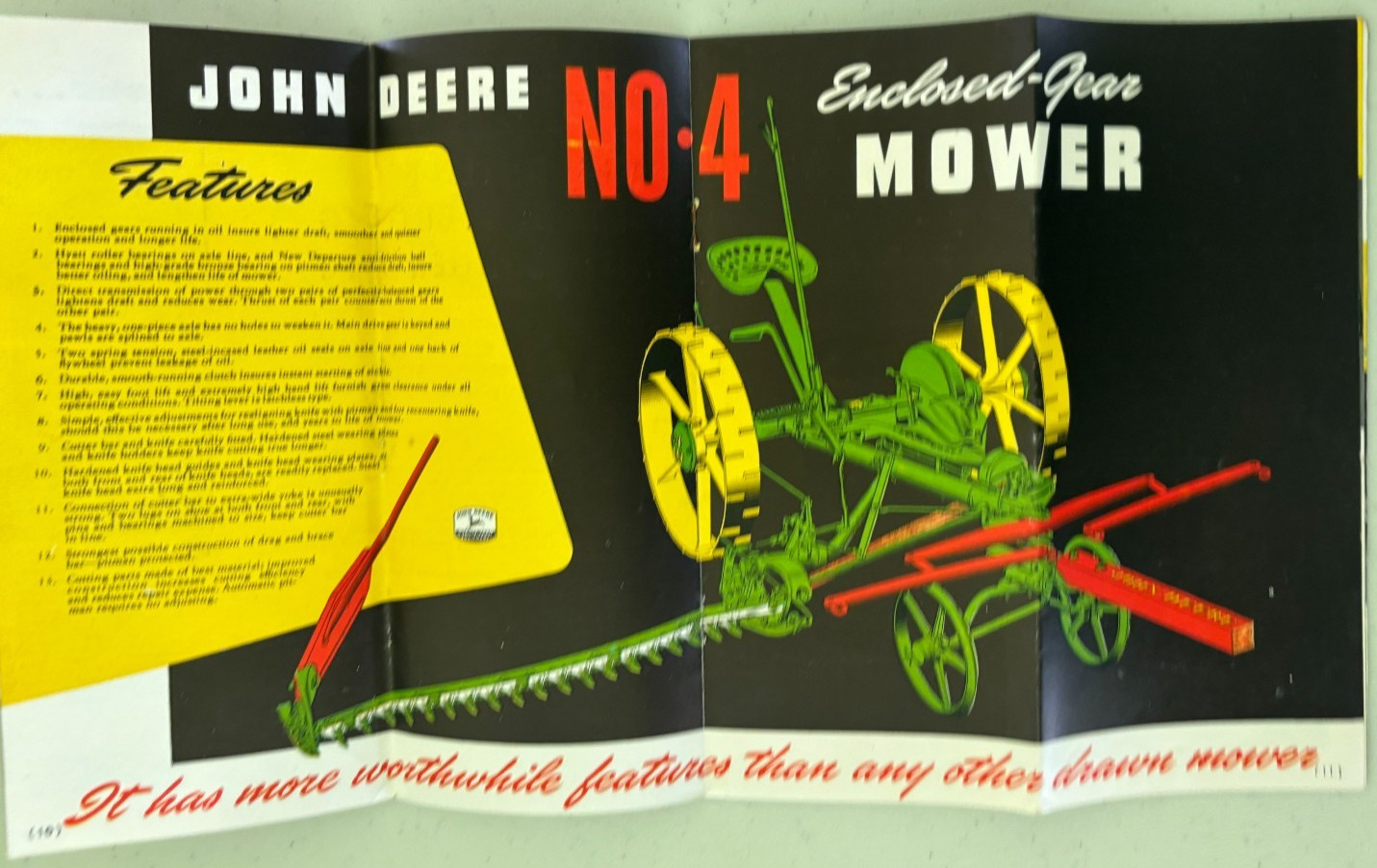 John Deere No. 4 Enclosed Gear Mower For 1949 Brochure DCPA26