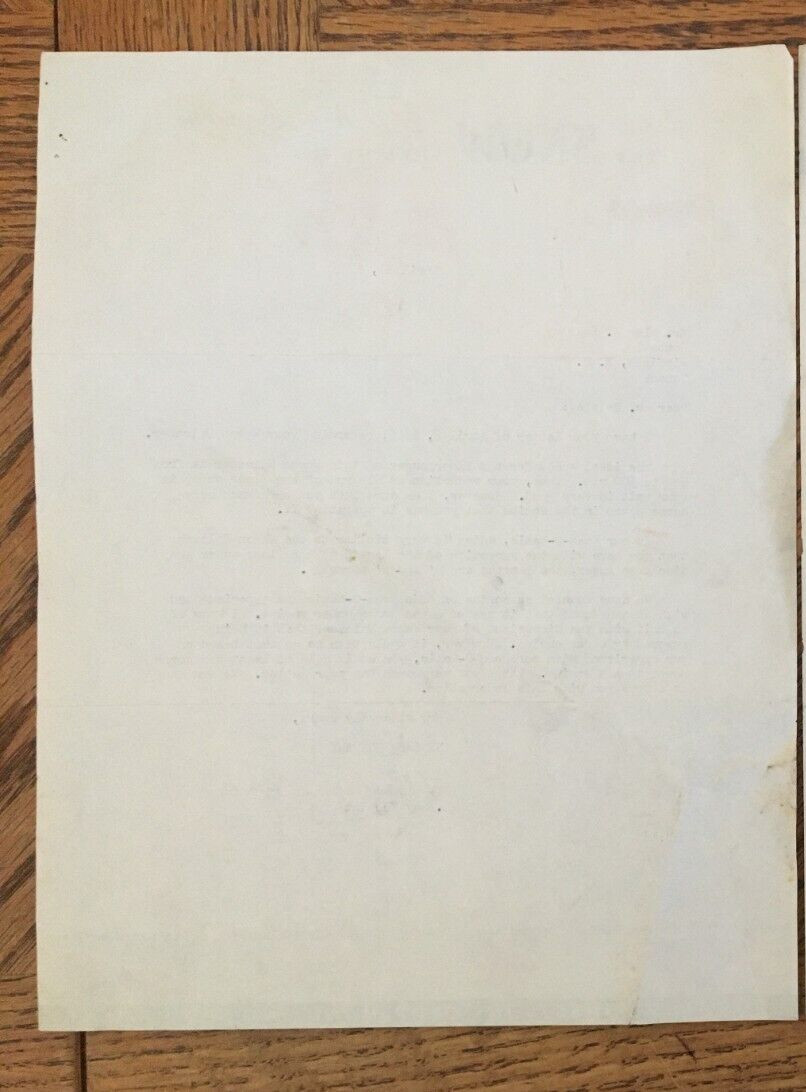 Snow Company Snowco Farm Machinery Letter Receipt 1955 Kelowna BC Cattle Ranch