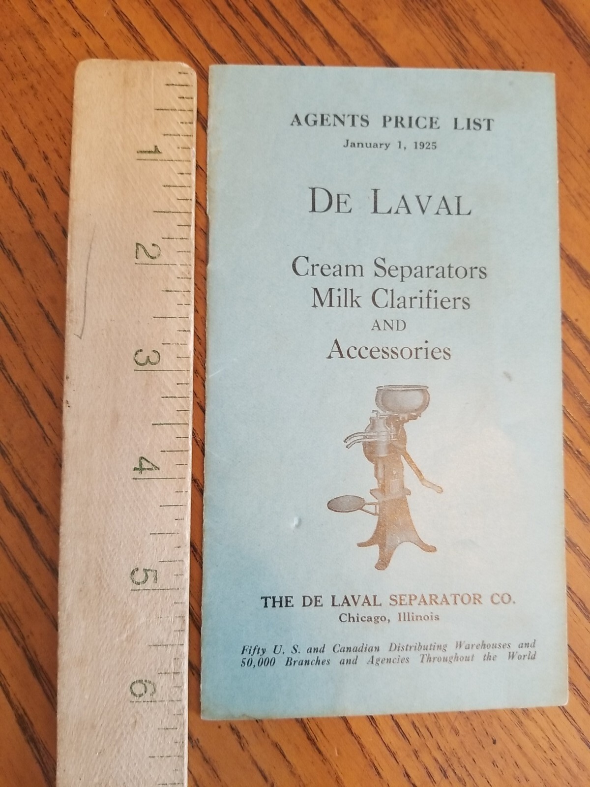 DeLaval Agent&rsquo;s Price List 1925 CREAM SEPARATOR Dairy Agricultural