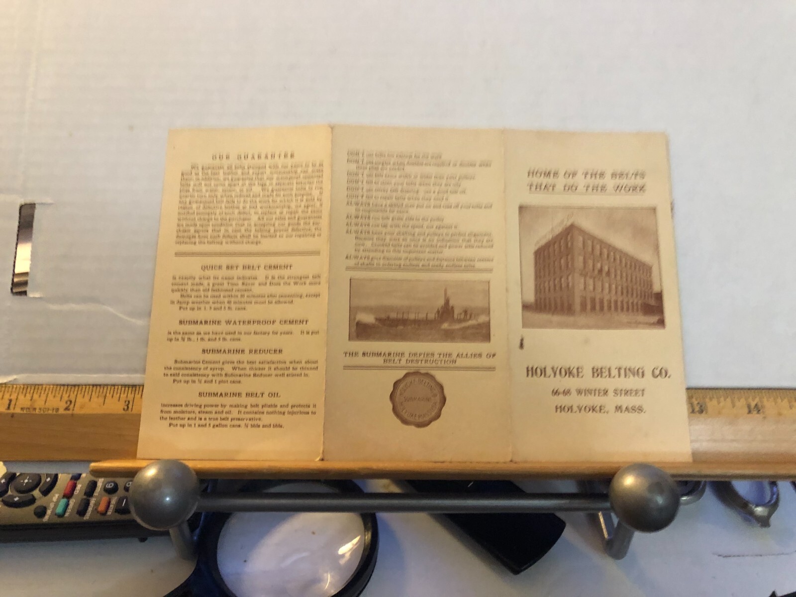 1906 Holyoke Belting Co. Brochures Gandy Phelps Cottonseed Unloader Submarine