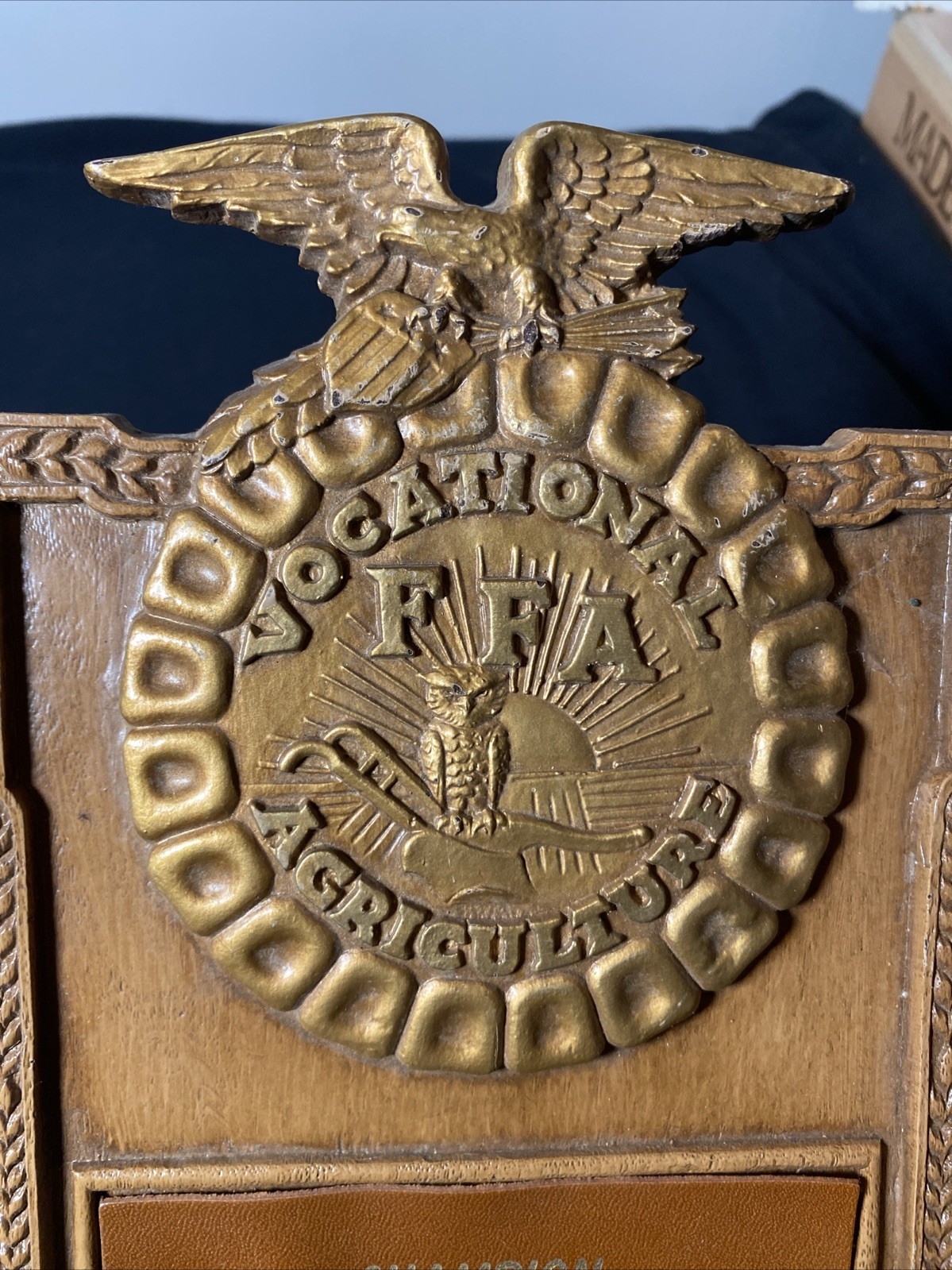 National FFA Chapter Award Program Plaque Vocational Agriculture Rare Champion