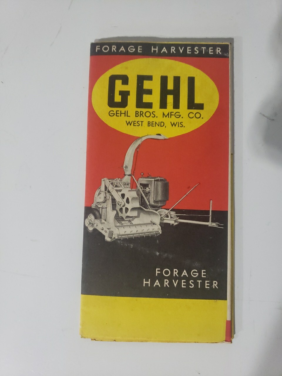 Gehl FH49 Forage Harvester For 1949 Brochure Blower Advertising