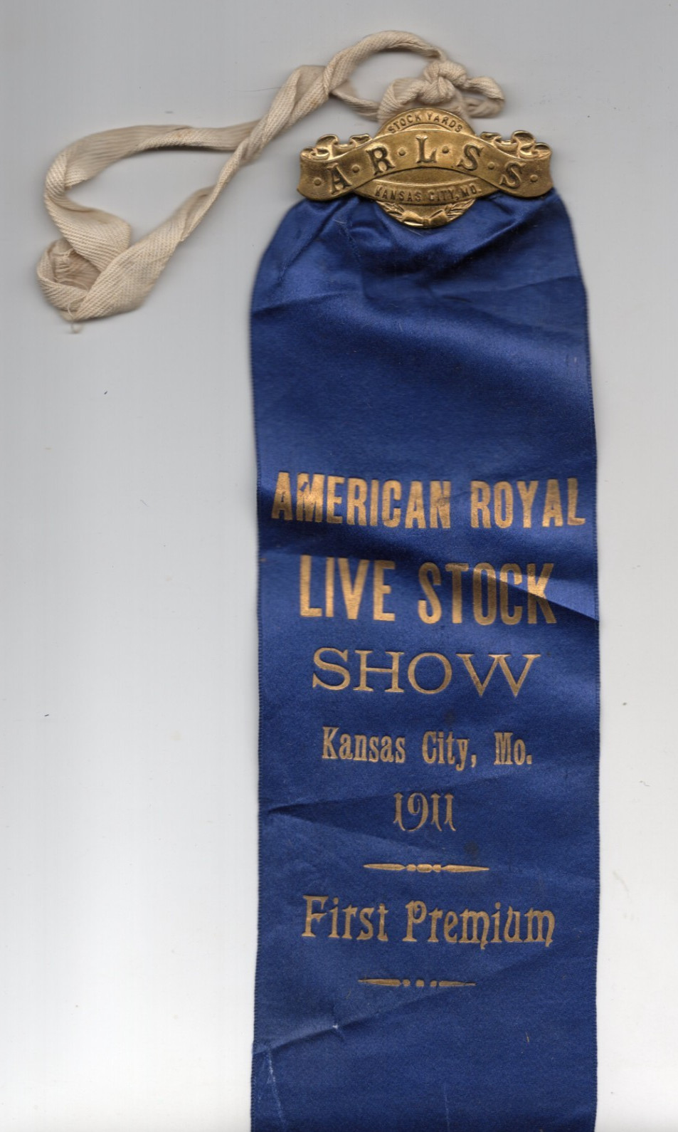 1911 – American Royal Live Stock Show Kansas City MO First Premium Ribbon XL2Z