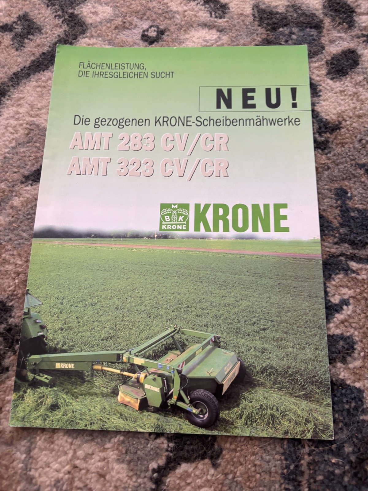 Krone AMT282 AMT323 Disc Mower Brochure FCCA25