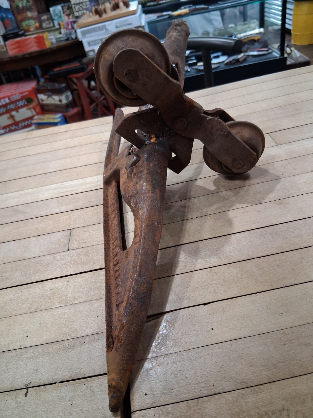 W Gatermann Mfg Crop Lifter Plow Point Manitowoc WI Farm Implement Antique