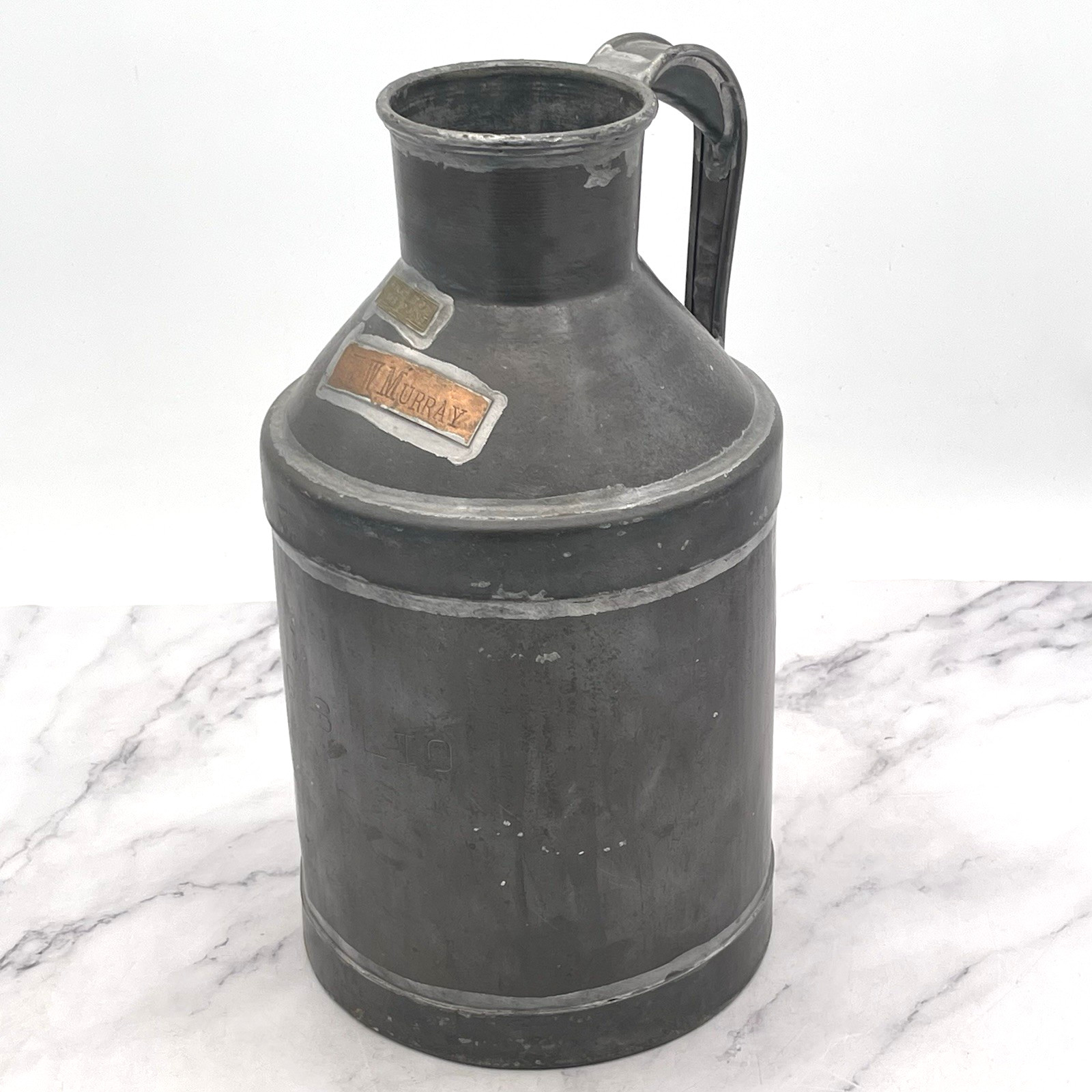 Antique Dairy Milk Can Metal Farm Advertising