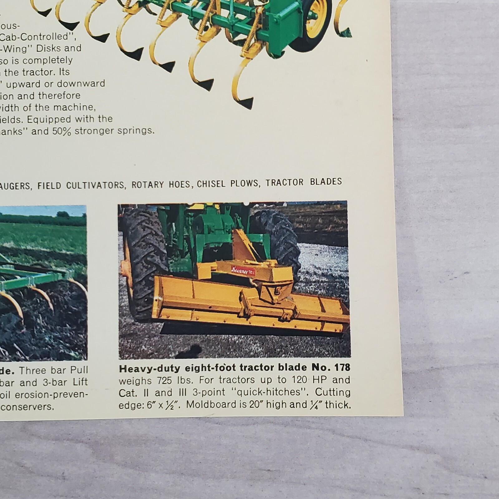 Original 1975 Ad Advertisement Kewanee Farm Tractor Equip Mulchers Cultivators