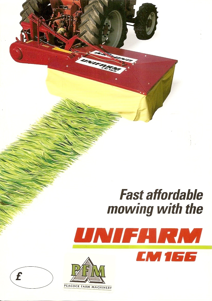 Farm Equipment Brochure – Claas Unifarm – CM166 – Mower for Tractor 1992 (F2026)