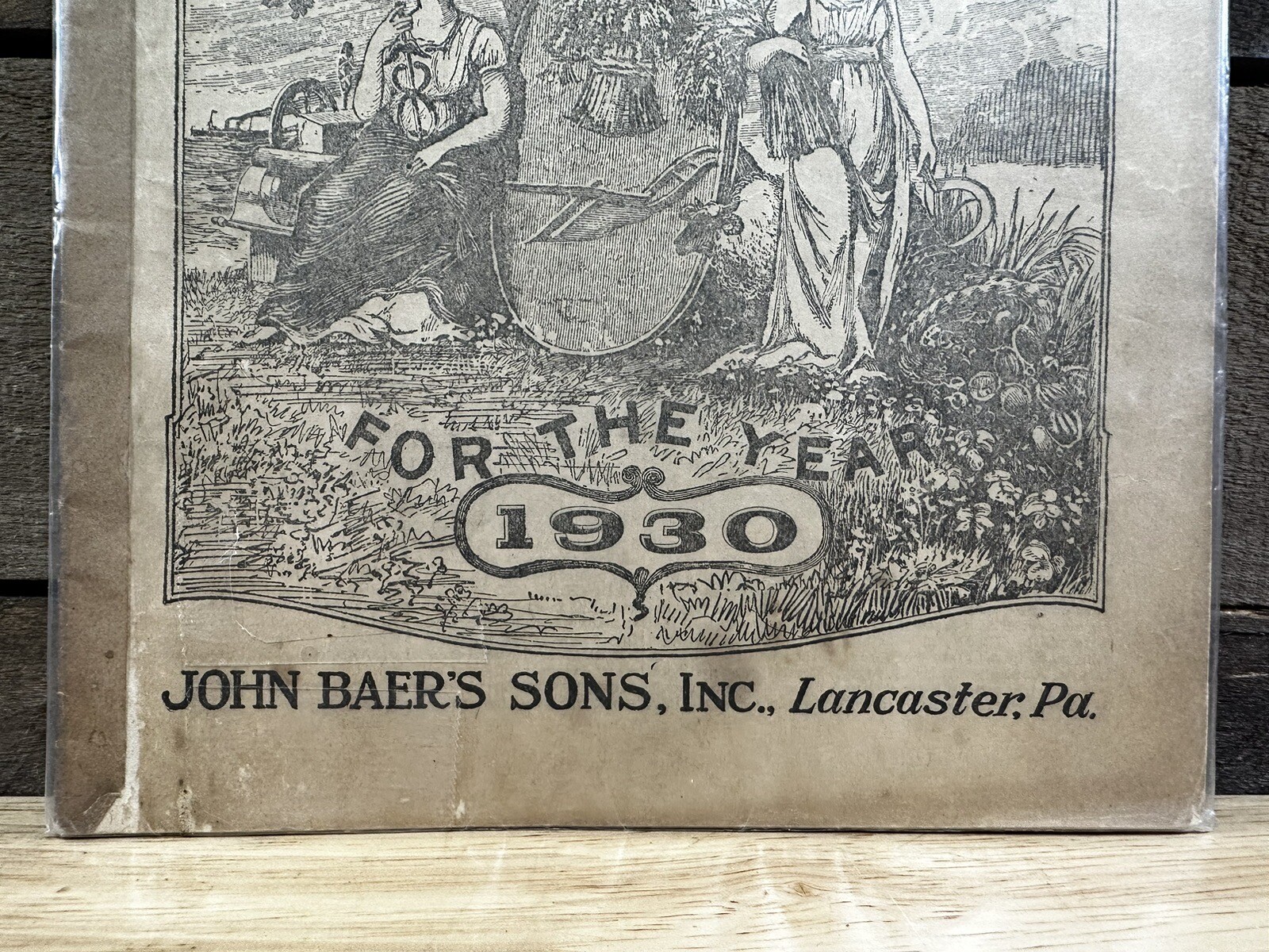Vintage 1930 John Baer&rsquo;s Sons Lancaster PA Agricultural Almanac