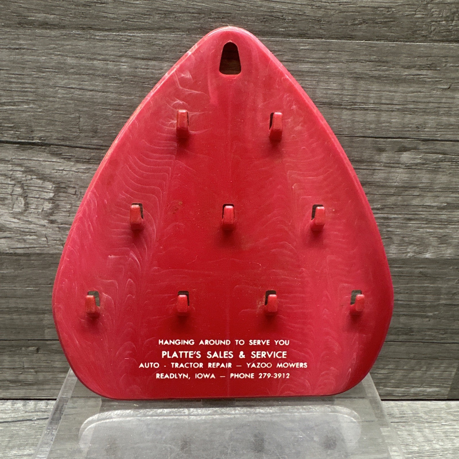 PLATTE’S SALES & SERVICE Readlyn Iowa Farm Key Holder BREMER County YAZOO MOWERS