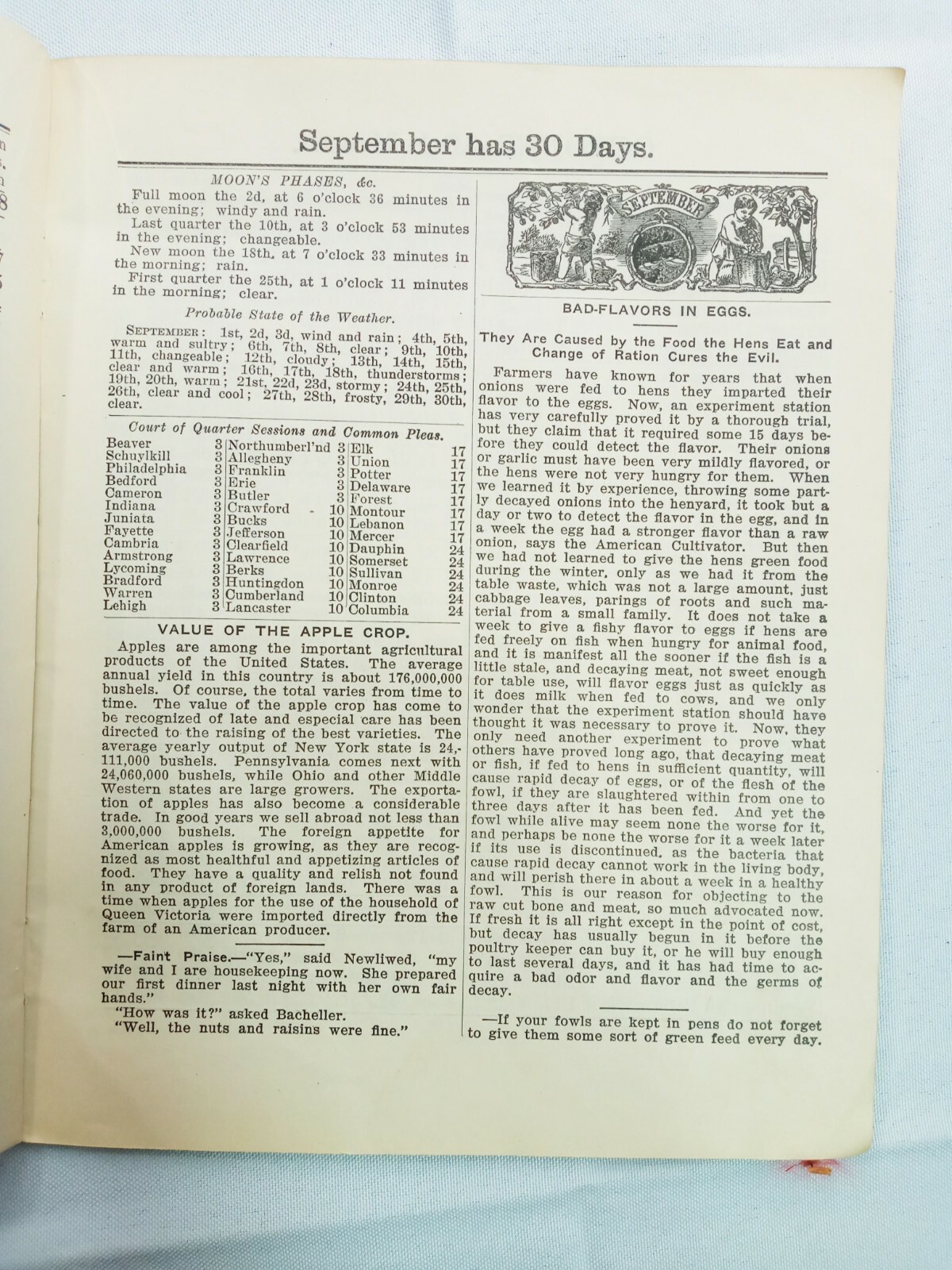 Vintage 1906 John Bear Baer&rsquo;s Agricultural Almanac Lancaster, PA Antique Farmers