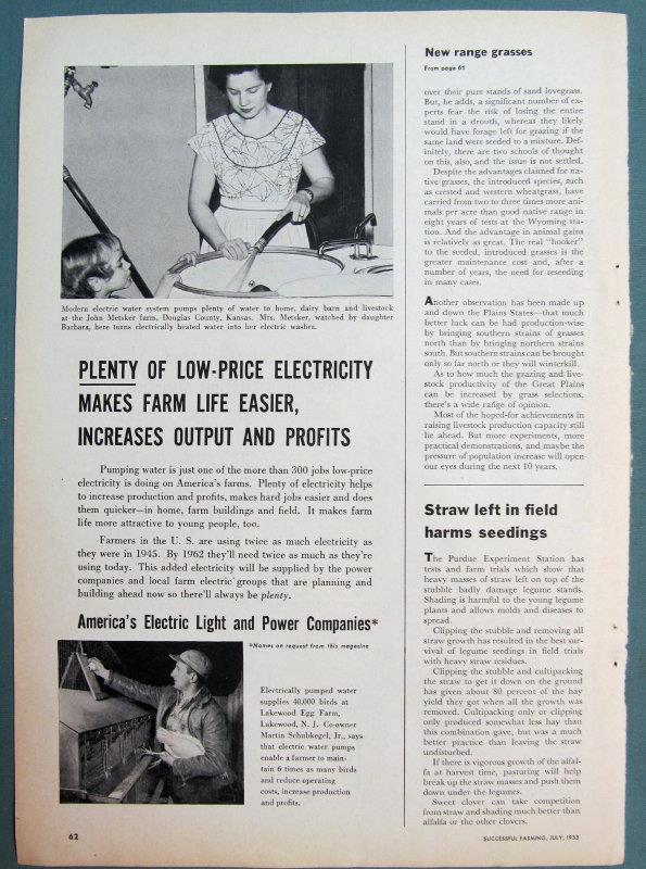 Orig 1955 Light & Power Photo Endorsed Ad Martin Schubkegel Lakewood New Jersey