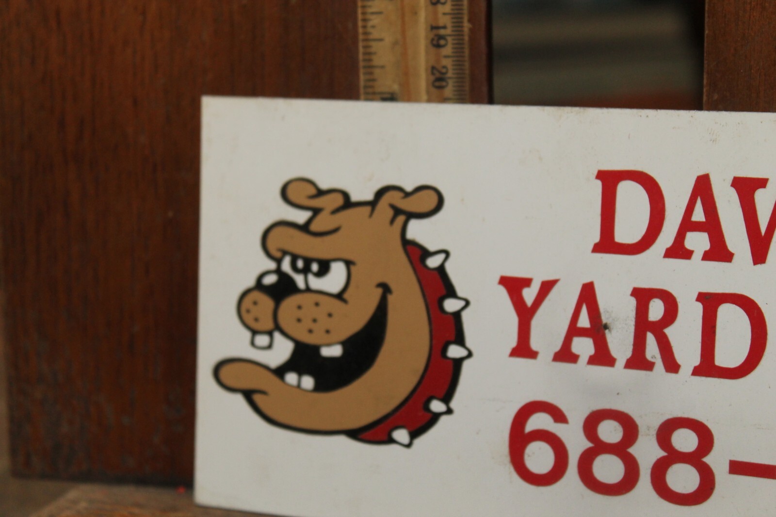 Vintage 4&Prime; x 9&Prime; Metal Sign Dawg&rsquo;s Yard Care