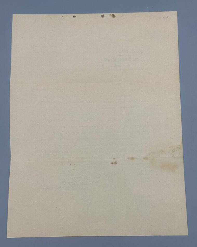 1892 COLLINS PLOW Cultivators Farm Advertising Letterhead Antique QUINCY ILL