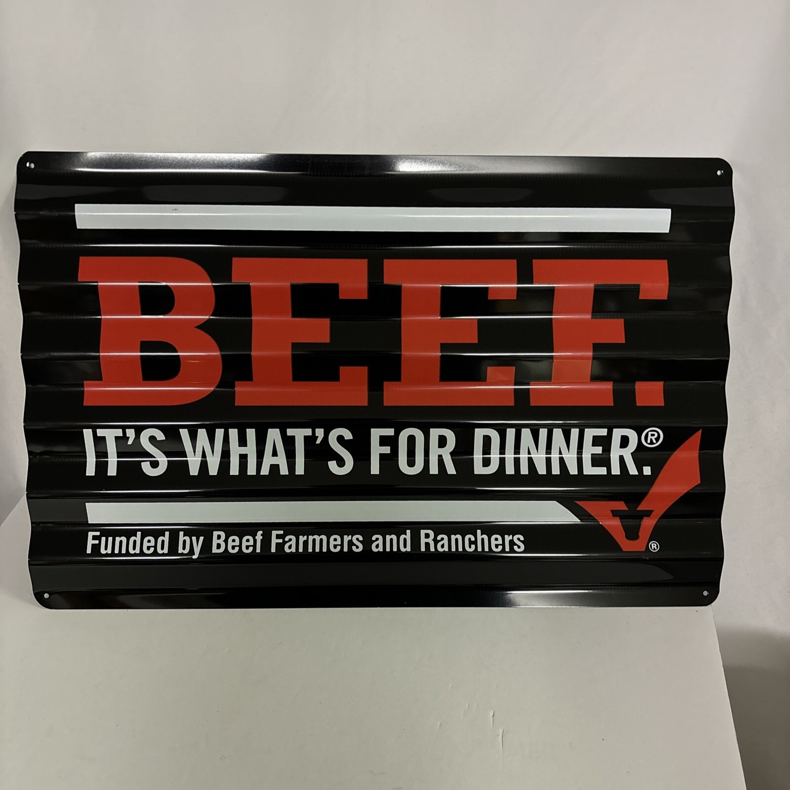 Beef It’s What’s For Dinner Tin Metal Sign 18&Prime;x12&Prime; Cattle Rancher Beef Farmers