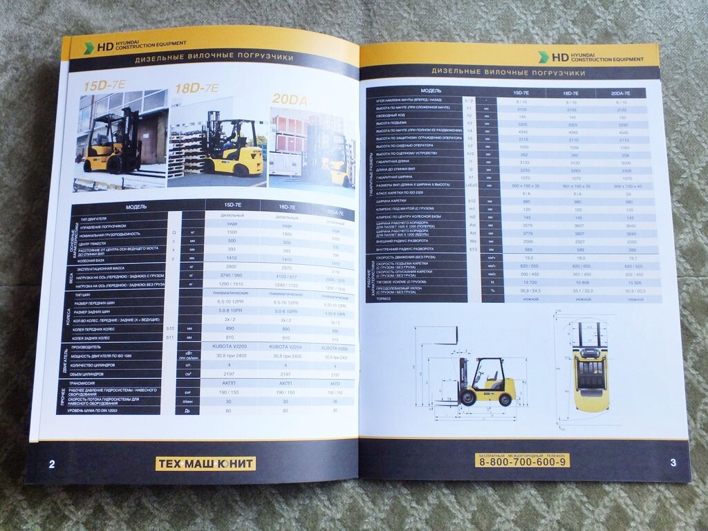 HYUNDAI Forklift Loader Truck Brochure Catalog 2024