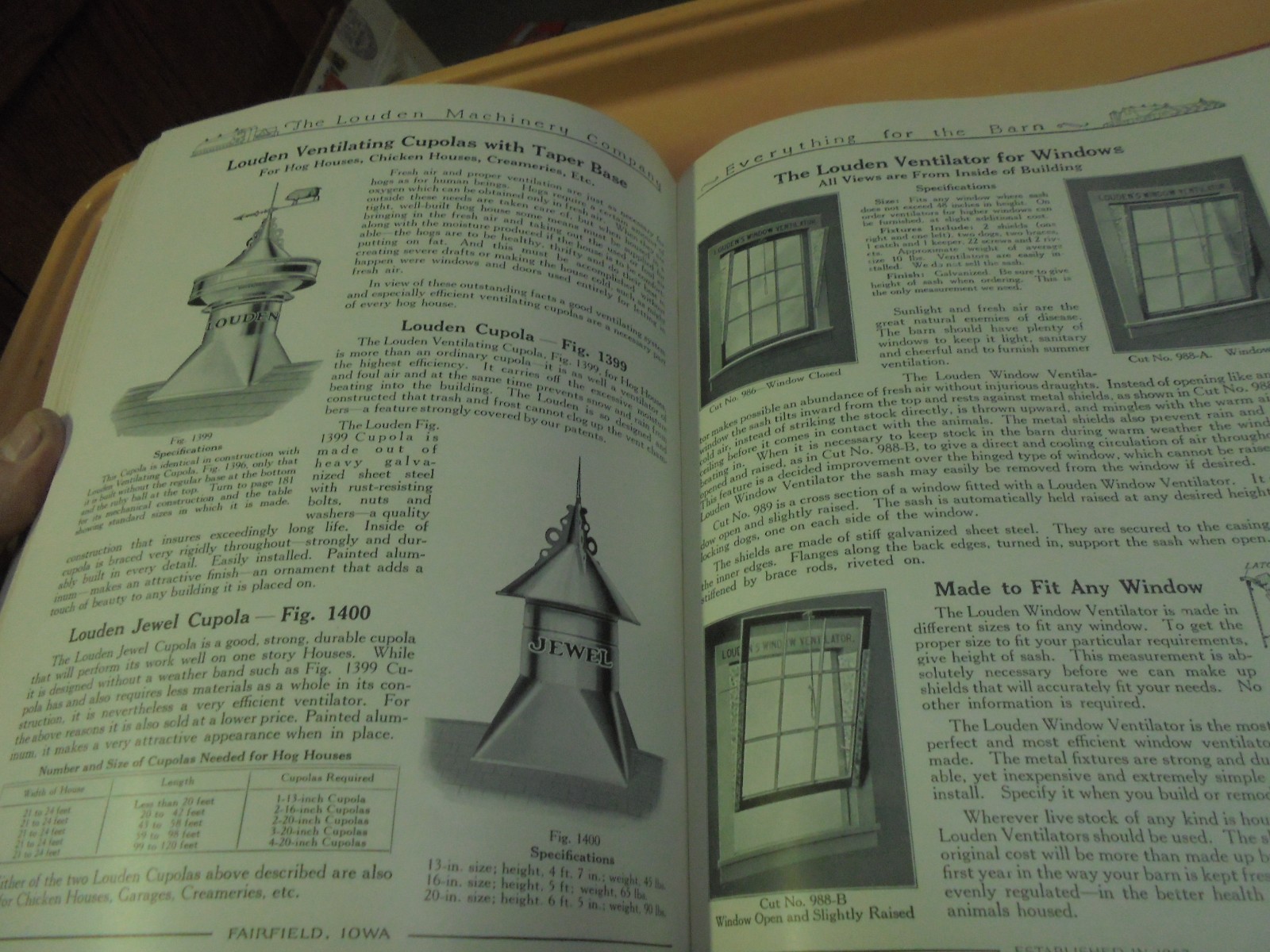 Vintage 1926 Louden Catalog barn, Hog, Dairy equipment
