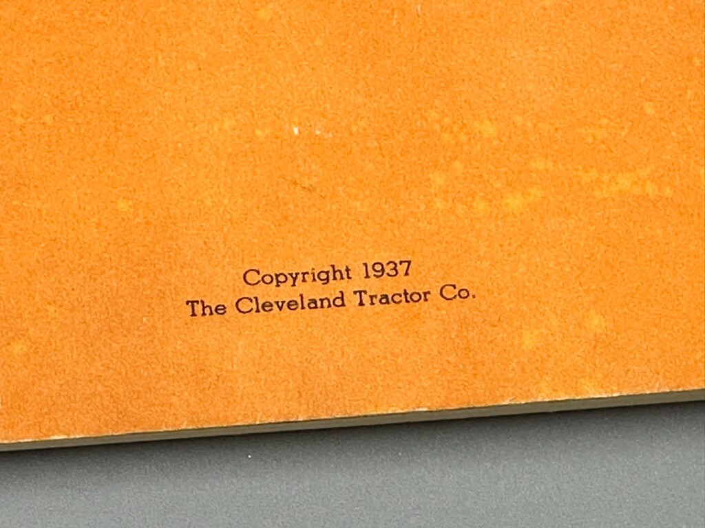 1937 CLETRAC Crawler EARTH Movng CLEVELAND TRACTOR Machinery BULLDOZER Advertise
