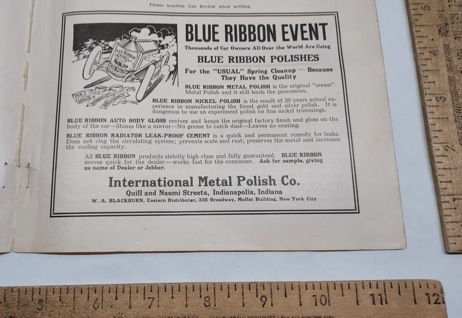 1915 – BATES STEEL MULE – THE JOLIET OIL TRACTOR CO – magazine ad -listing #5822
