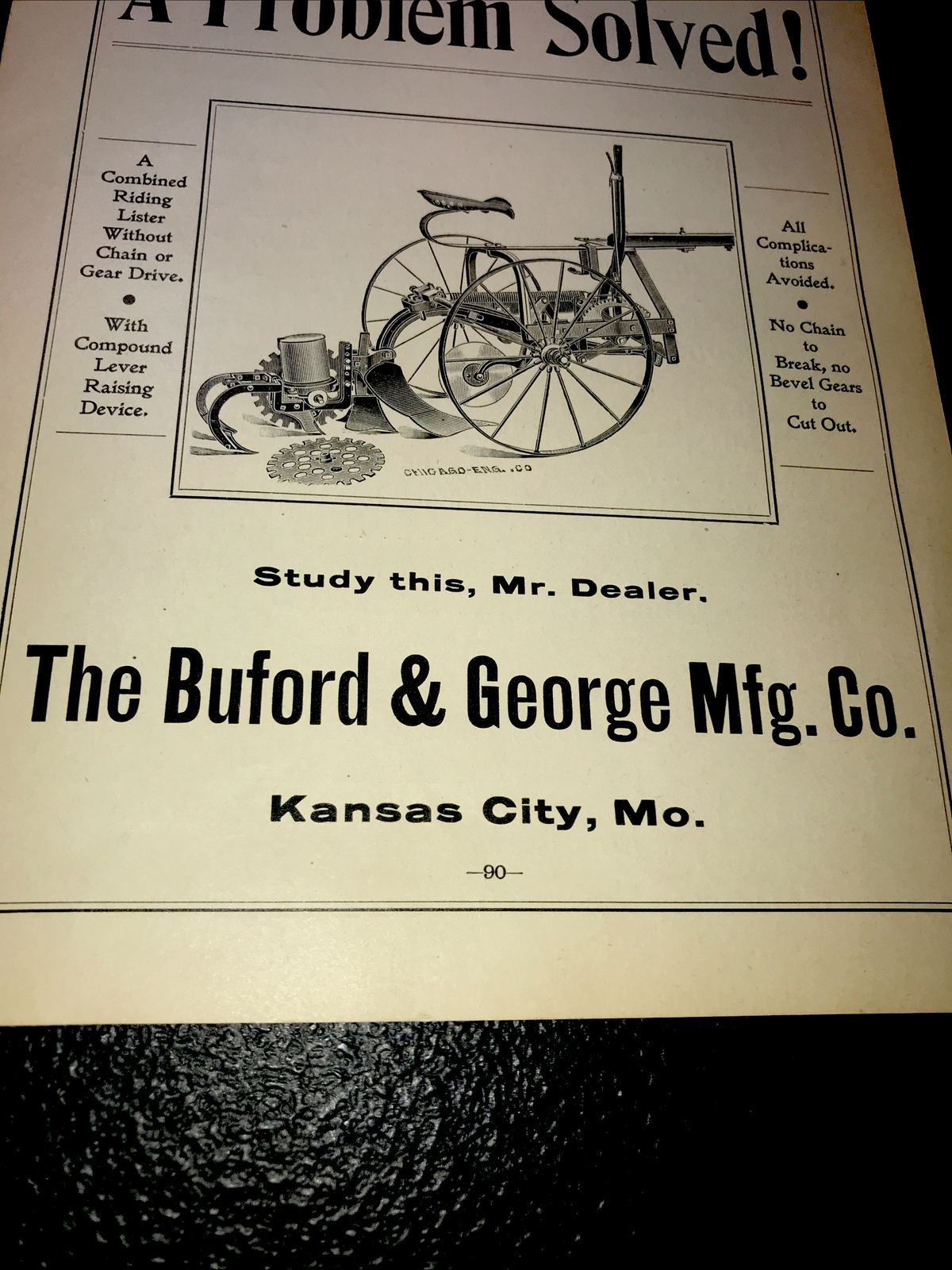 1898 New Idea Farm Advertising – Kansas City – Missouri