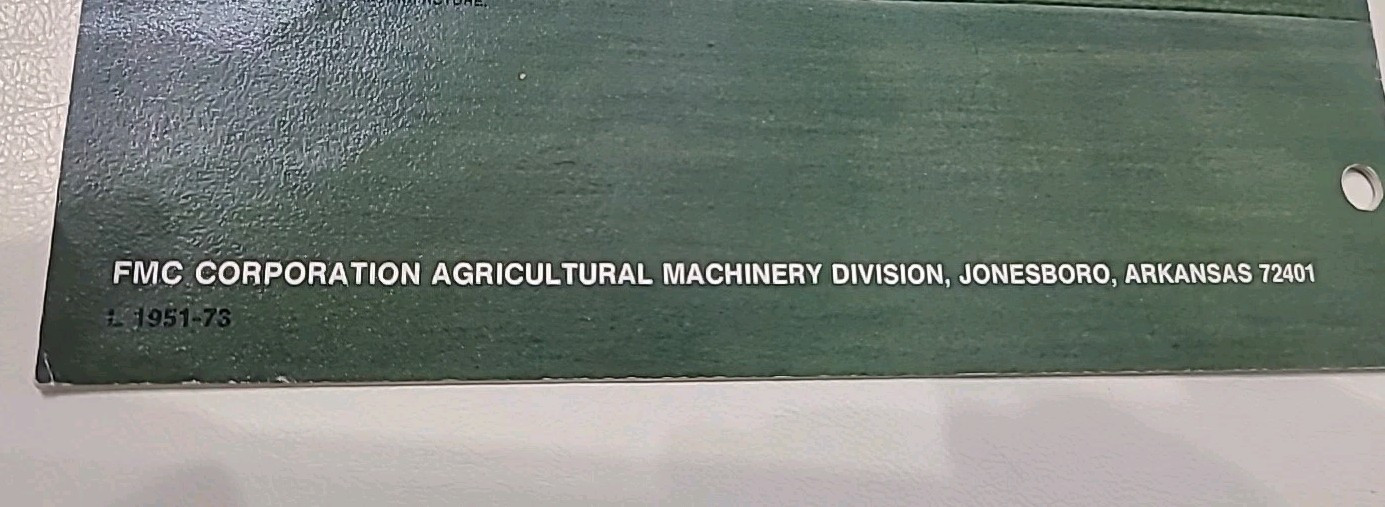 Vintage John Bean Turf Spraying Equipment FMC Brochure Pamphlet Booklet Old Read