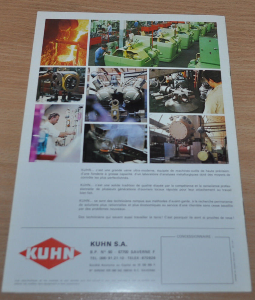 Kuhn Model Range Truck Agricultural Machinery Brochure Prospekt