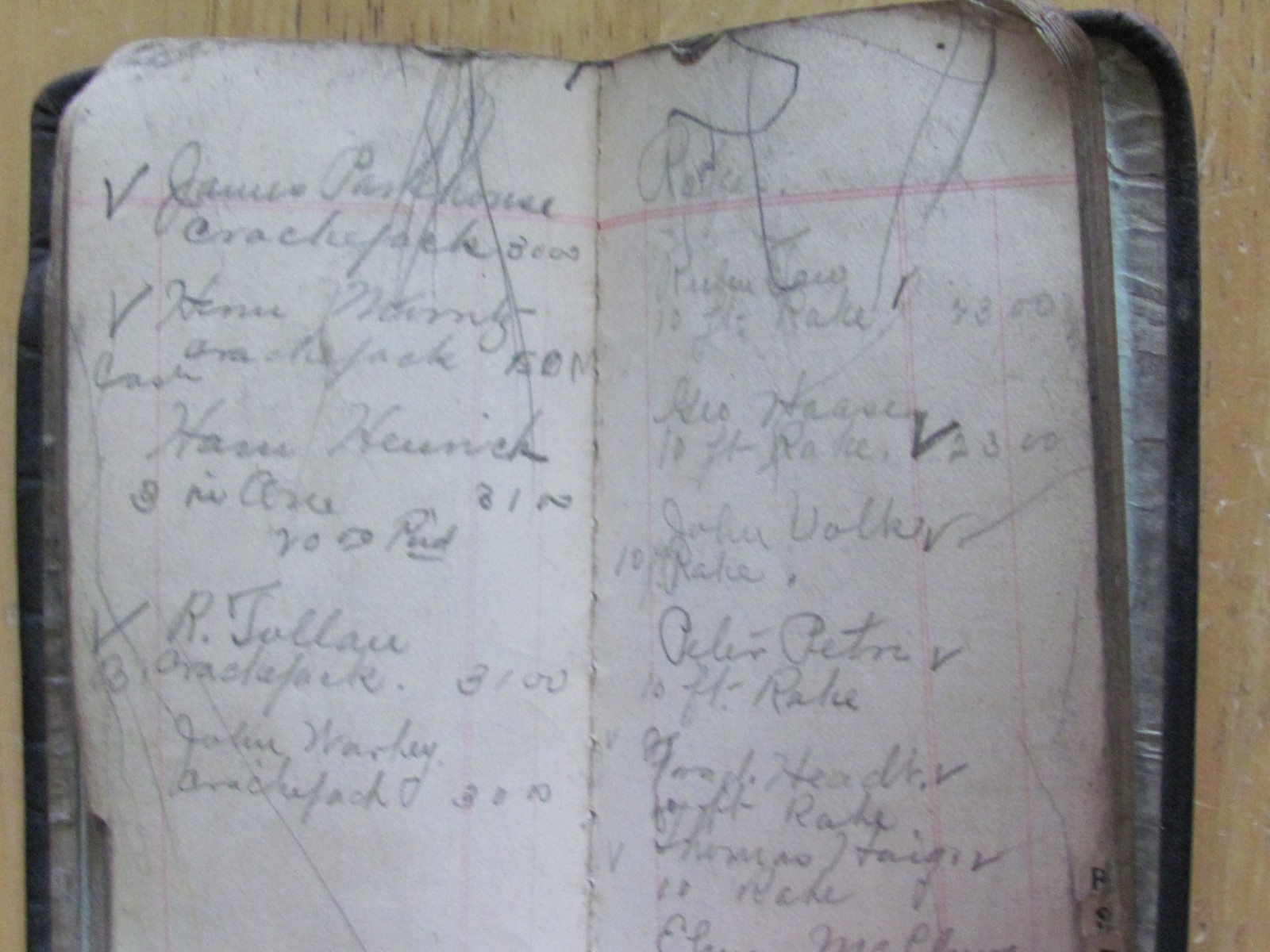 ROUGH 1904 NOTEBOOK LINDSAY BROTHERS MILWAUKEE WI FARM IMPLEMENT DEALER
