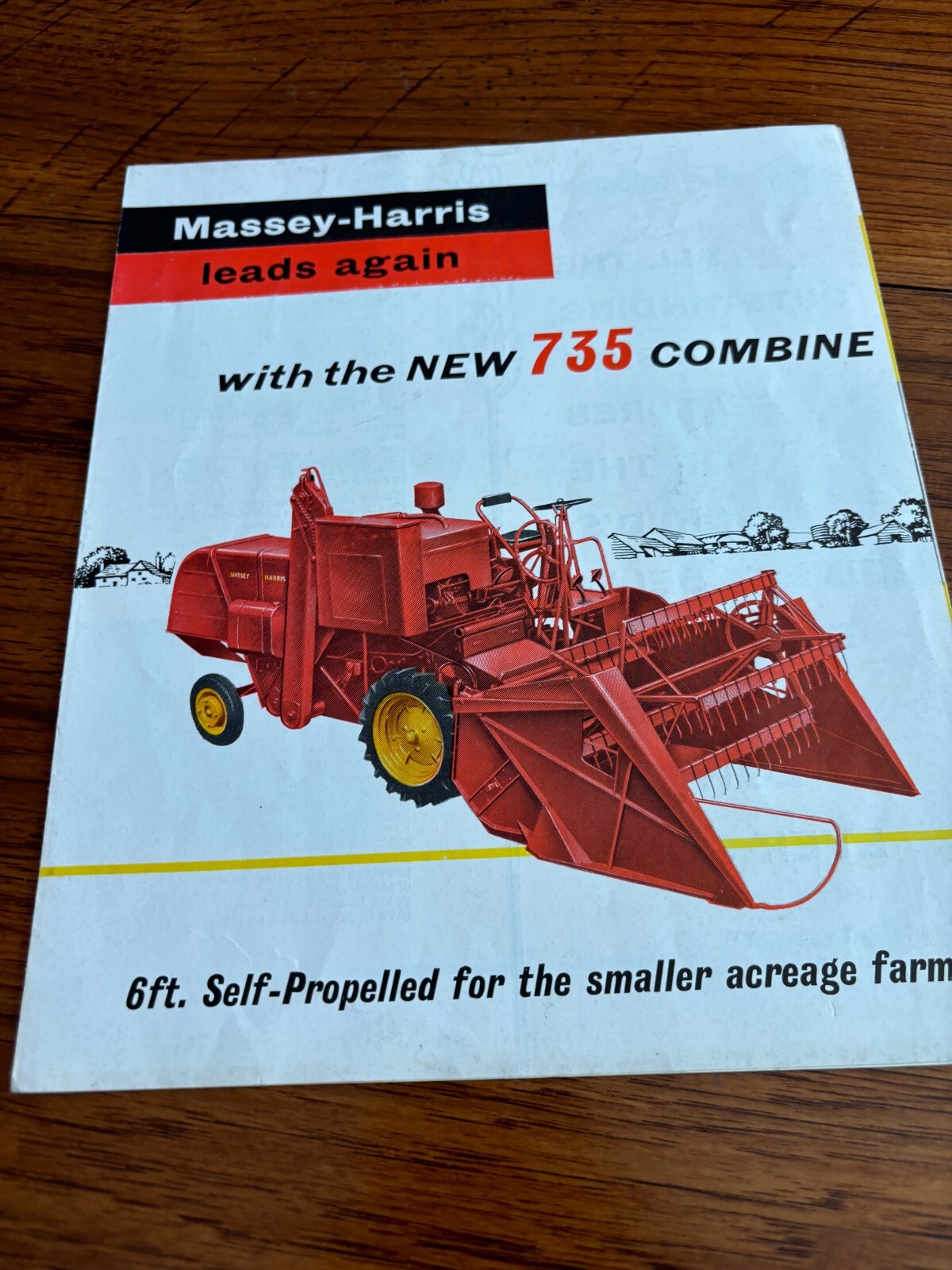 Massey Harris 735 Combine Brochure FCC24
