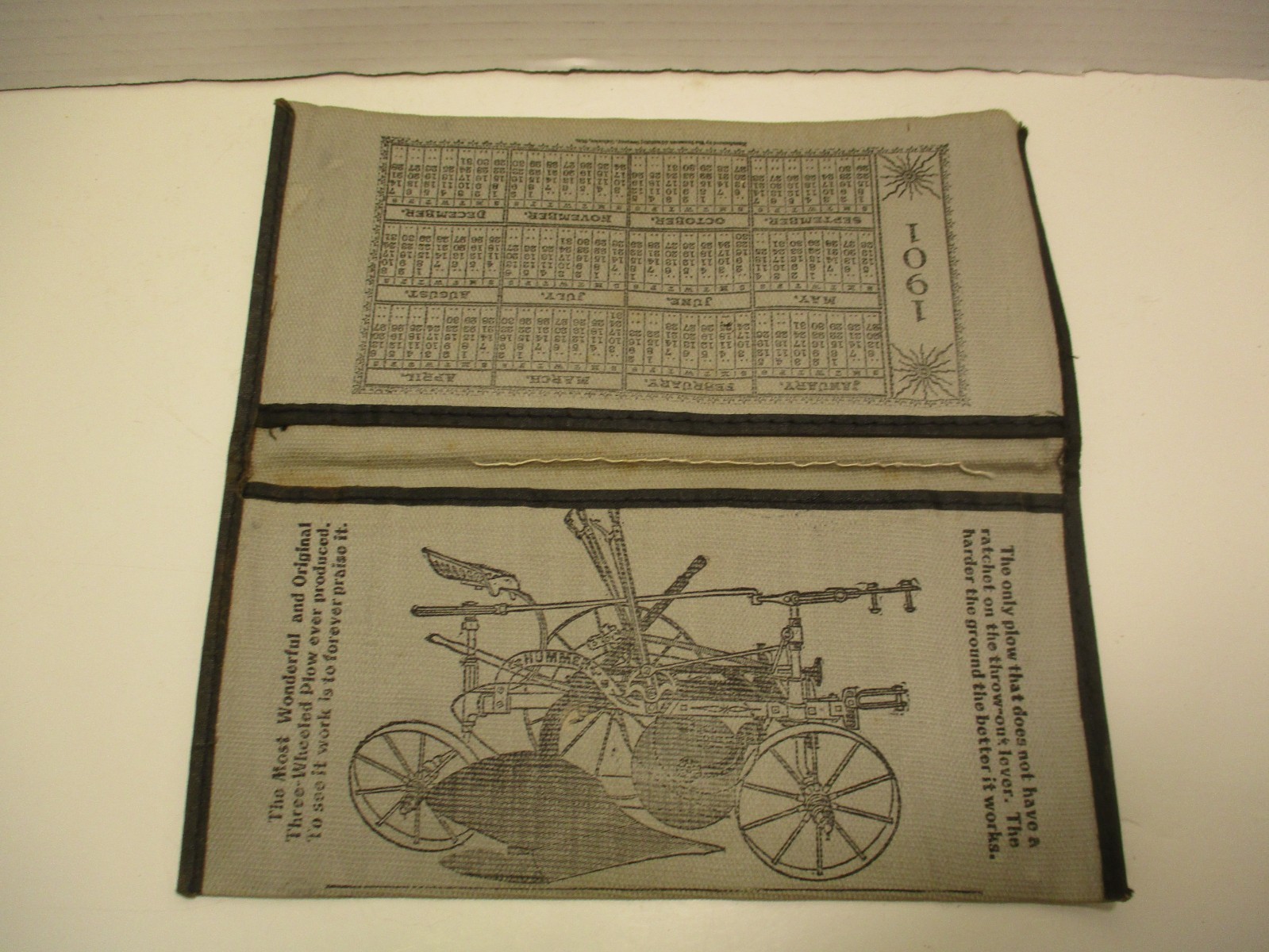 1901 Sattley Manufacturing Company Riding and Walking Plows Advertising Wallet