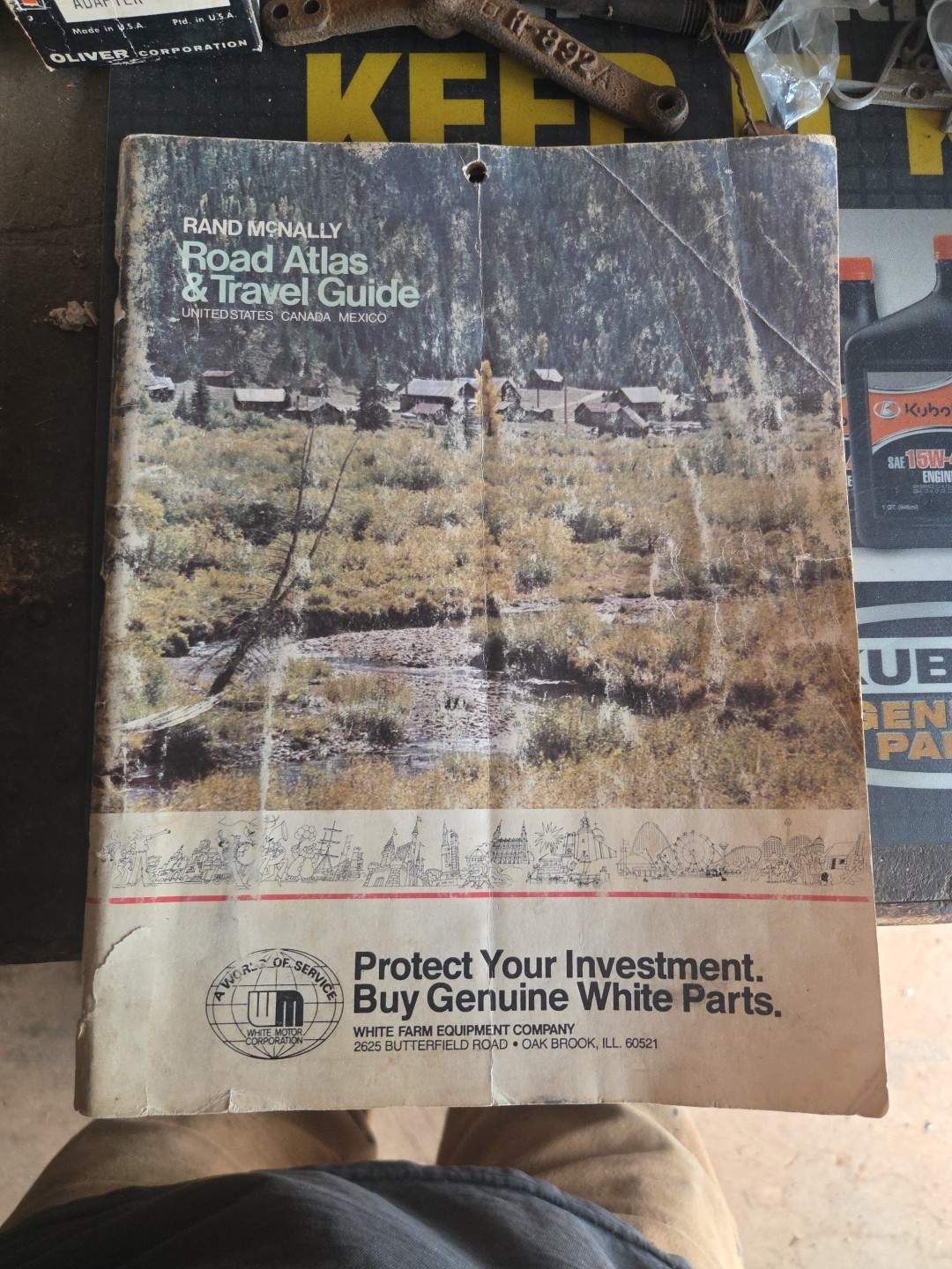 1977 White Farm Equipment Road Atlas, White Motor Corporation RARE