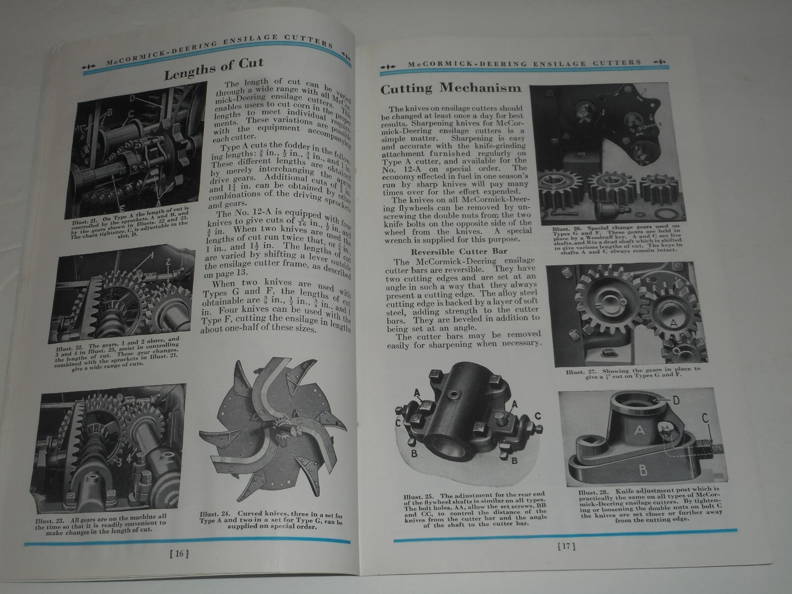IH MCCORMICK DEERING Ensilage Cutters 1934 Salesman Brochure Type A G F No. 12A
