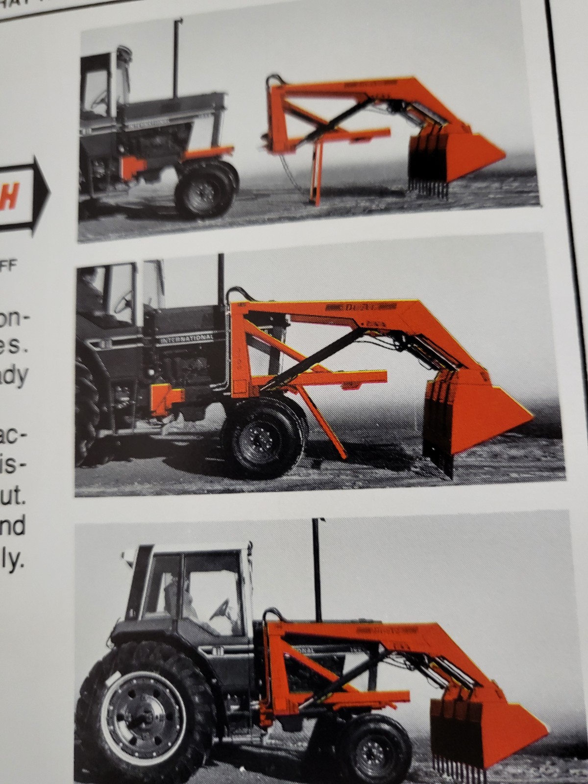 DUAL 3100 / 3150 Tractor Front LOADER BROCHURE IH Farmall 1466 John Deere 4230
